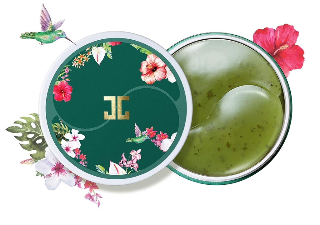 JAYJUNの緑茶目のゲル パッチ、暗い円、足の目のパッチ、1.4g、60の瓶