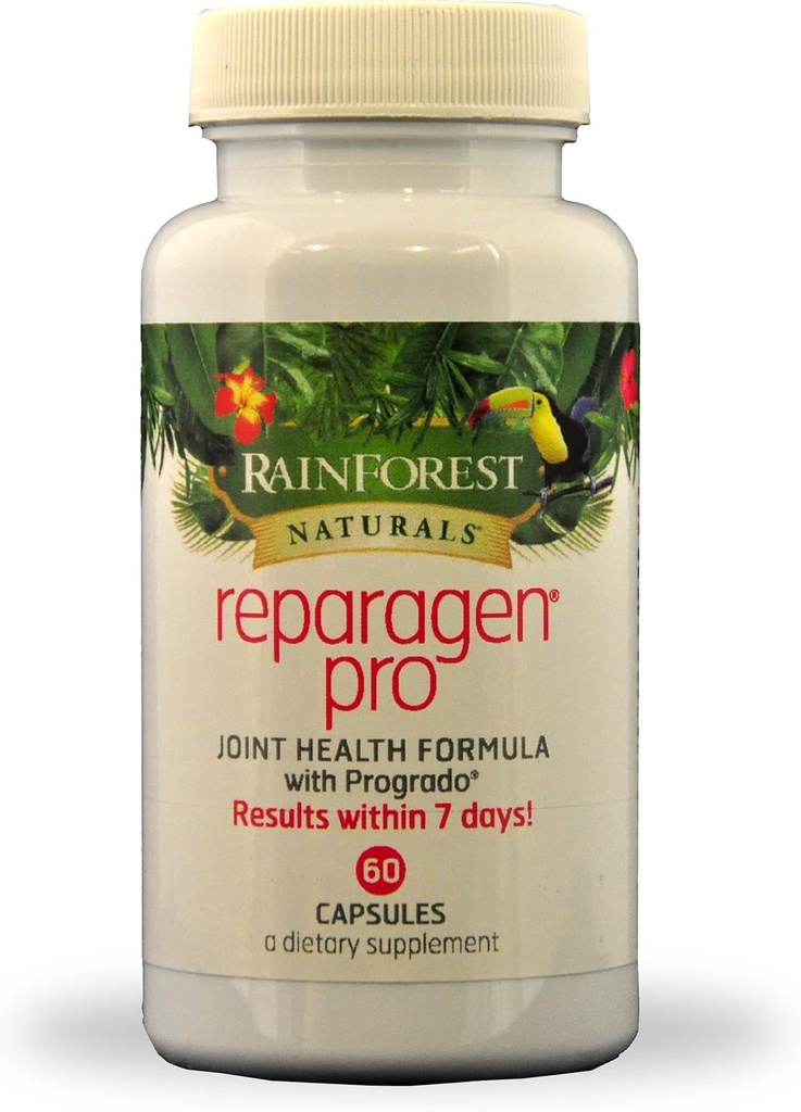 Rainforest Nutritionals Inc. Reparagen Pro 60カプセル臨床的に実証済みの高速演技オールナチュラルジョイントヘルスサプリメント