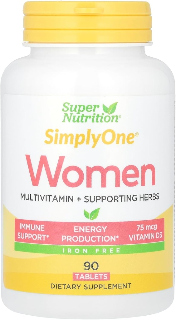 女性のためのSuperNutrition SimplyOneマルチビタミン、90カウント