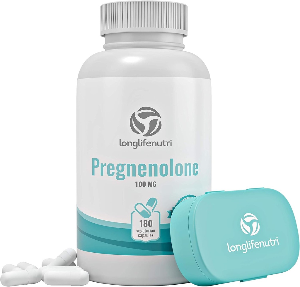 脳及びホルモン サポートPregnenolone -高められた記憶、焦点及び機能のための180のベジギー帽子-米国製