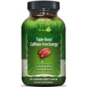 Irwin Naturalsのトリプルブーストカフェインフリーエネルギー - 最後に、ジッタフリーフォーカス - 脳ブースト向知性 - 75液体Softgels