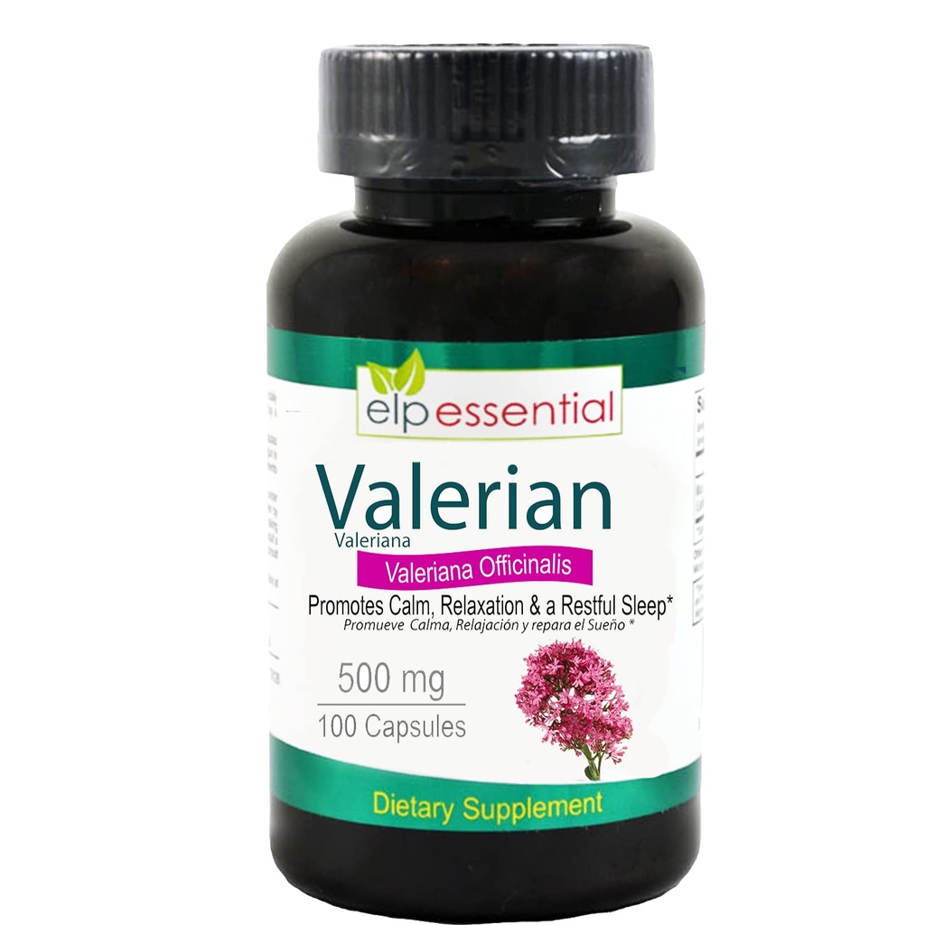 Valerian Rootのカプセルの有機性500mgハーブのエキスの補足100の丸薬