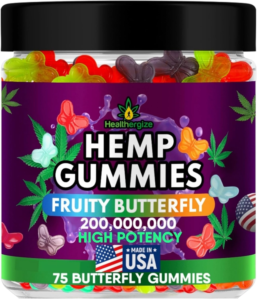 Hemp Gummiesの高い効力の麻オイルによって注入される、柔らかいGummyの熊の食用、平和および弛緩、Serene Calmの就寝時間、オメガ3 6 9-米国製
