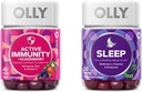 OLLY Gummy Active Immunity+Elderberry 45 Gummies, Sleep Gummy Occasional Sleep Support 50 カウント