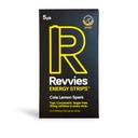 Revvies エナジーストリップ | コーラレモン | 50 ストリップ | 40 mg カフェイン ストリップ | 2 ストリップ = コーヒー/エナジードリンク | 2 カロリー未満 | ヴィーガン | 10 x 5PK.