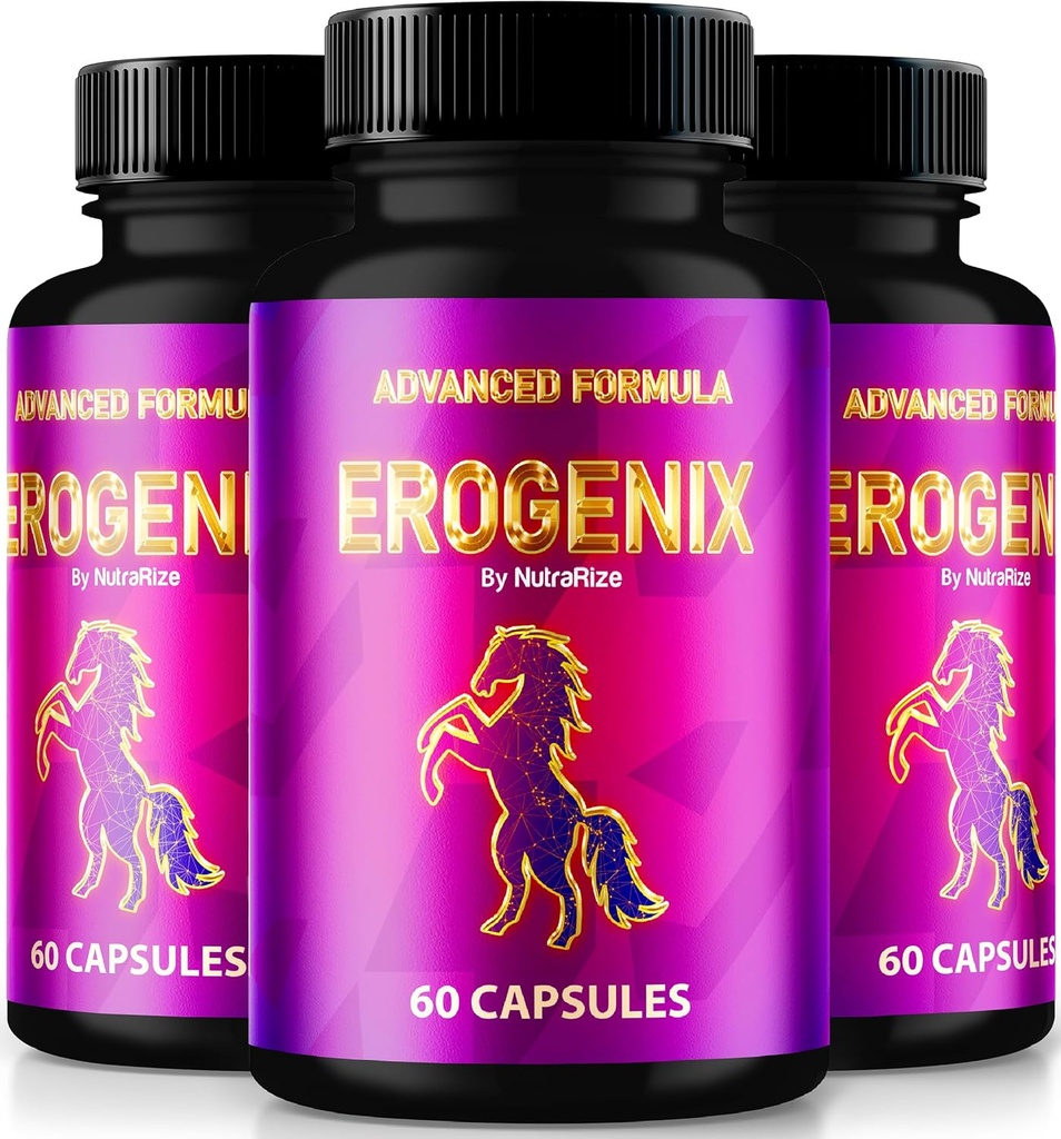 (3パック)Erogenixカプセル、最大パフォーマンスのロック解除、長持ちするエネルギーと全体的な健康をサポートするためのすべての自然なサプリメント、公式Ero Genixのレビュー(180カプセル)