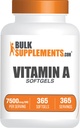BulkSupplements.comビタミンA 25000 IU Softgels - ビタミンAサプリメント、Retinyl Palmitateとして、目&免疫サポート - Gluten無料、1回の給食当たりSoftgel、365カウント(パッケージ1)
