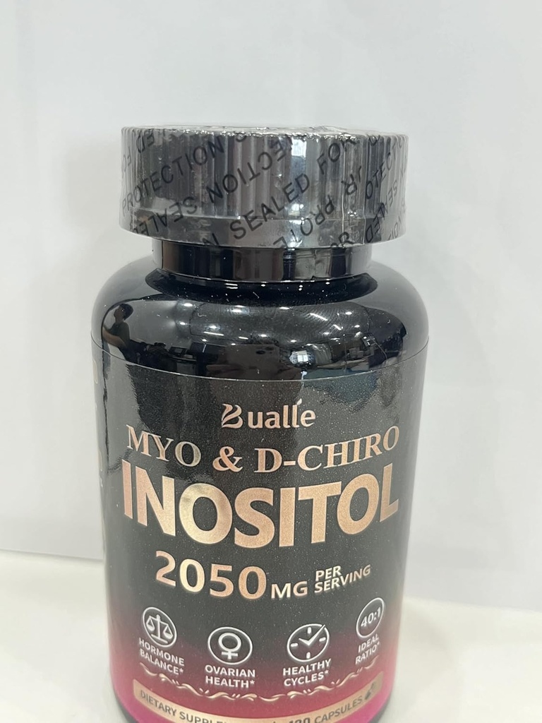 Bualle Myo-Inositol & D-Chiro Inositol - Ovarian サポート ビタミン - 40:1 女性のためのホルモンのバランスを支えるブレンド