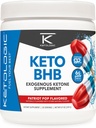 Ketologic Keto BHB(Patriot Pop Flavor)30サービング - GoBHB、ベータ-Hydroxybutyrateの塩が付いているExogenous Ketoneの補足