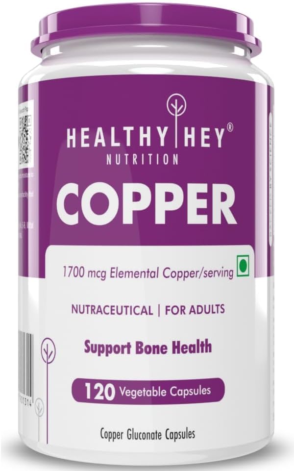 キレート銅グルコン酸 - 高バイオ利用できるフォーム - 非GMO、グルテンフリー-120ベジ。 カプセル