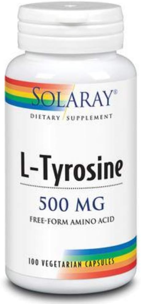 SOLARAY Lチロシンサプリメント、500mg | 100カウント