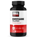 フォースファクターBenfotiamineプラスチアミンサプリメント、高吸収のための脂肪溶性ビタミンB1、非GMO、ビーガン、90野菜カプセル