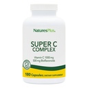 NaturesPlusスーパーCコンプレックス - 180カプセル - 1000mgビタミンC + 500mgバイオフラボノイド - ビーガン、グルテンフリー - 90サービング