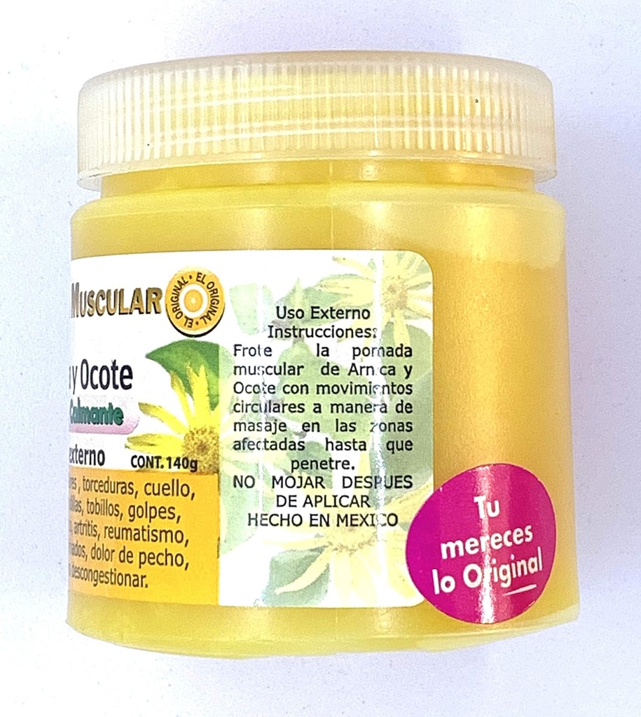 ChamomileとOcote Pine抽出物140grsで作られた筋肉。