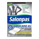 Salonpas Lidocaine 4% 痛み Relieving ゲルパッチ, 6 カウント, バック, ネック, ショルダー, 膝 & 肘の痛み