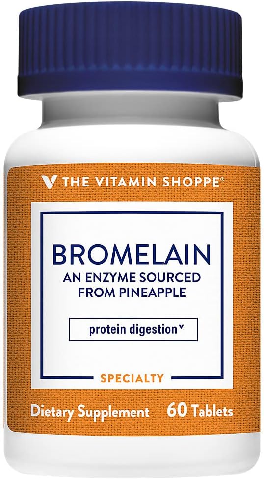 ビタミンのShoppe Bromelain 500MG及び2,000 GDUは、蛋白質の消化及び吸収、パイナップル(60のカプセル)から出される酵素を支えます