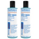 Dermasolveの薬用乾癬ボディウォッシュ - 2-パック(それぞれ8.0オンス) - 乾癬、Eczema&Seborrheic皮膚炎から救済を提供する可能性があり、乾燥、かゆみ、赤、フラキー、Scaly皮膚に推奨される医師