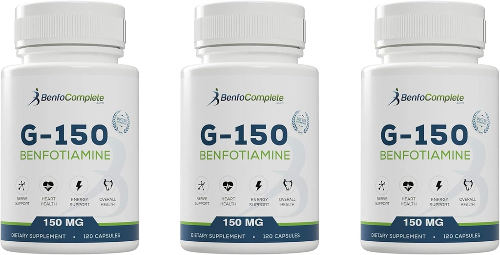 びんごとのBenfotiamine 150Mg 120のゼラチンのカプセル - 3本のびんのパック