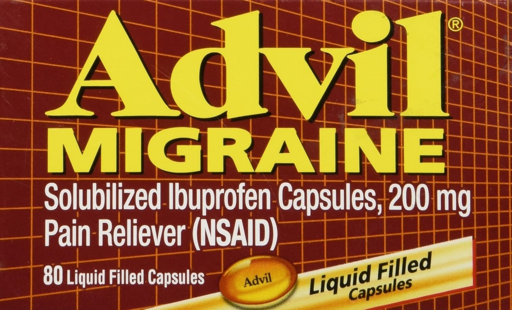 Advil Migraine - 80液体の満たされたカプセル