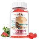 Tanning Gummies Supplement Men Women - Daily Tanning Gummies Sugar Free with Astaxanthin Beta-Carotene L-Tyrosine Lycopene Natural Self Tanner for Skin Health & Sensitivity Vegan Non GMO 60CT
