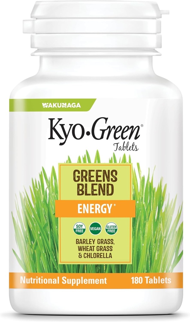 Kyolic Kyo-Green Greens Blend Energy, 180 Tablets