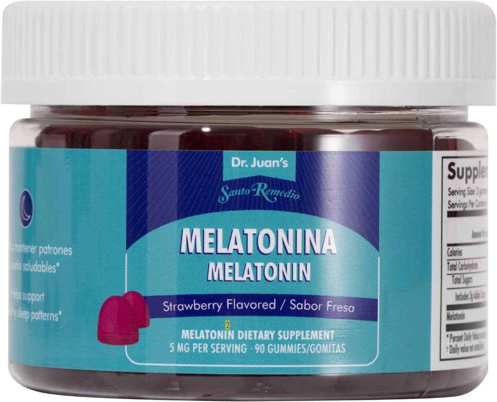 Santo Remedio Melatonin Gummies, Helps Induce Sleep, 5mg per サービング, 90 Gummies/ 45 サービング