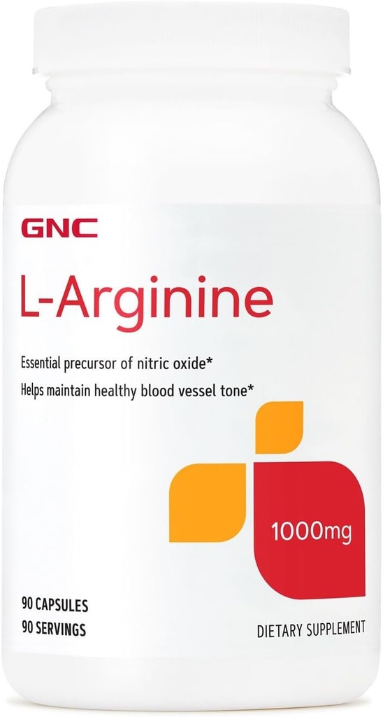 GNC Lのアルギニン1000mgの補足、サポート健康な血容器の調子、90のサービング