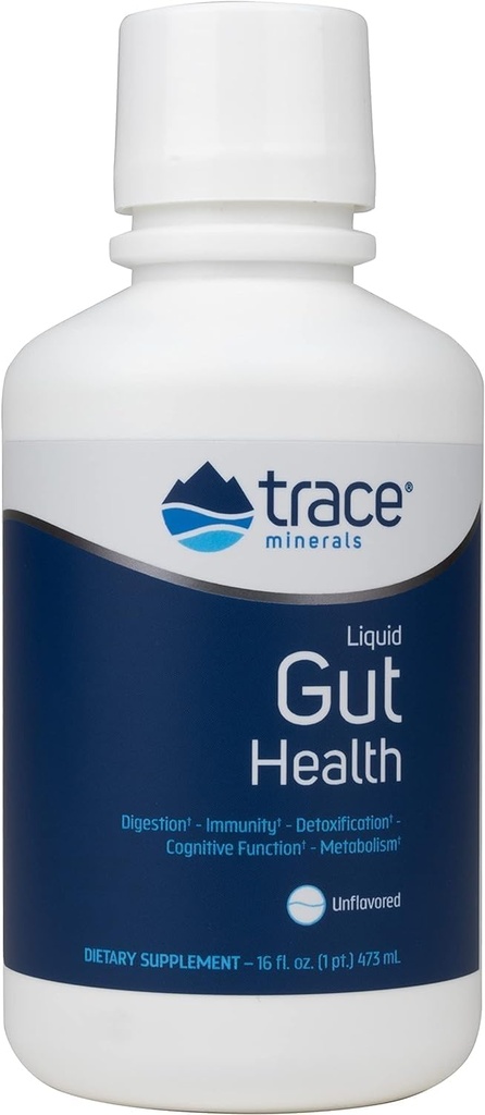 Trace Minerals Gut Health - Gut Lining、健康な消化、免疫システム機能のサポート - ヒューミック&フルヴィク酸と消化の健康サプリメント - 風味が不明な、16のfloz(約94のサービング)