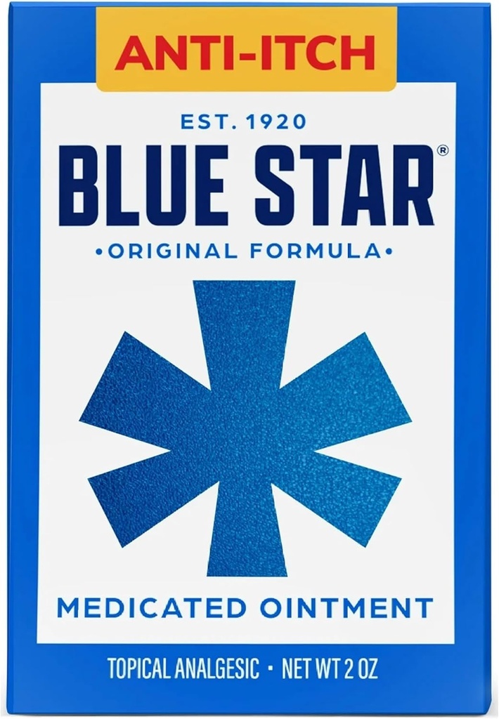 Blue Star Anti-Itch Medicated Ointment 2 oz (Packof 5) VJC#Re