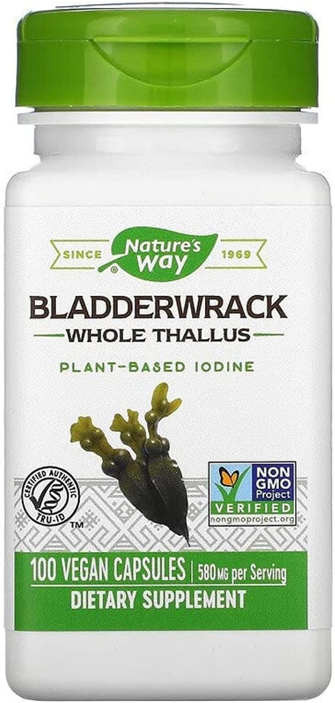 Nature's Way Premium Herbal Bladderwrack全タラス580mg、100カウント(パッケージ2)