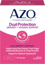 AZO Dual Protection, Urinary + Vaginal Support, Prebiotics and Probiotics for Women*, Starts Working Within 24 Hours, Non-GMO, 30 Count