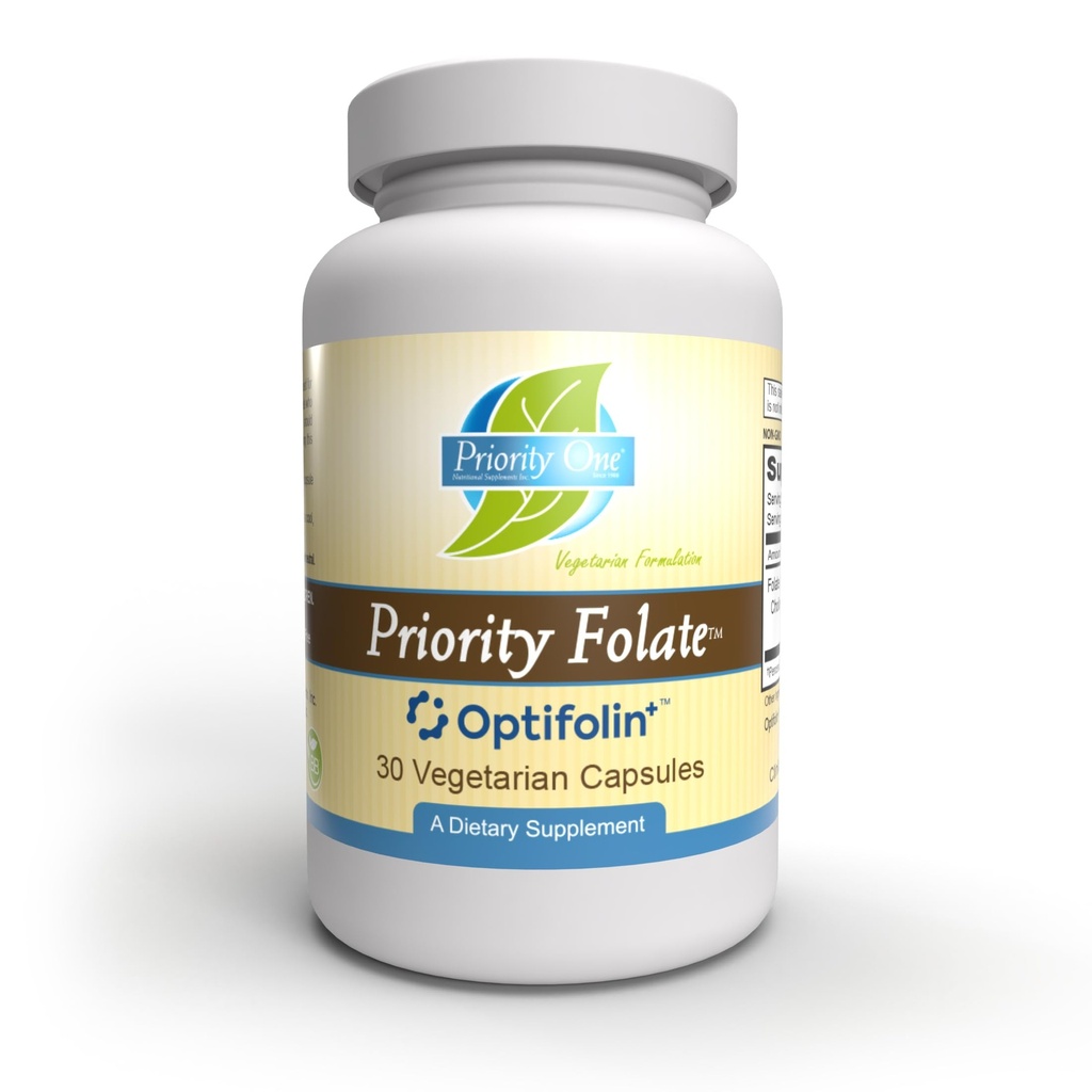 優先ビタミン1個 - 優先度は30カプセルを Folate - Optifolin +TM 5MTHF Folate*による優れた Folate 補充