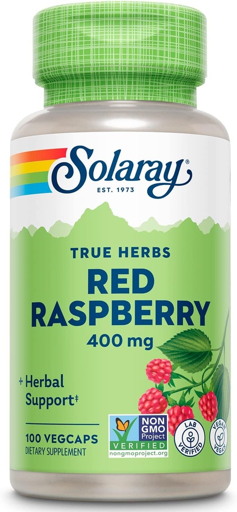 SOLARAY レッド ラズベリー カプセル、400 mg | 100 カウントを残します