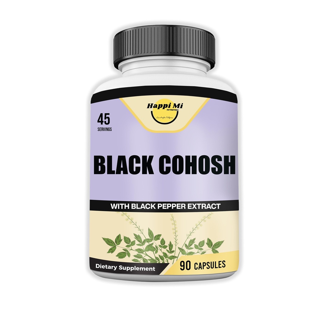 ブラックコホッシュは、サービングあたりオーガニックブラックコホッシュルート1300MG、バランスのホルモン、自然な更年期 & 月経サポート、女性の健康サポート、90ビーガンカプセル、45のサービングで作られた