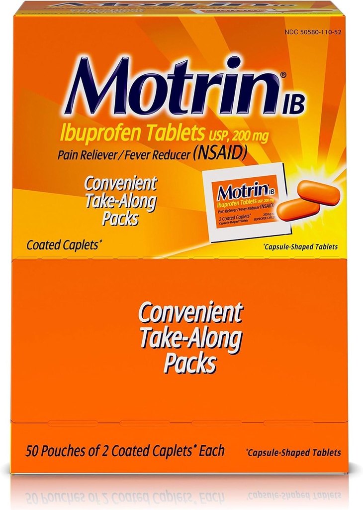 Motrin IB 48152 Ibuprofenのタブレット、2の計算(50のパック)