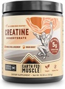 Earth Fed Muscle Transcend Creatine Monohydrate Powder – 100% German Creapure Creatine for Women | Muscle Recovery & Building, Energy Production | Unflavored 5g Serving, 60 Servings per Container