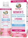 MaryRuth Organics Women's Multivitamin+Lustriva Hair Growth Liposomal | Biotin 10000mcg | より厚い髪、しわ、良いライン、Ashwagandha&Maca Rootでスキンケア | 15.22 Fl Oz