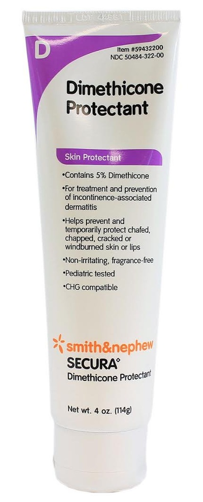 Smith and Nephew Secura Dimethicone Protectant 4oz Tube 59432200 by Smith & Nephew