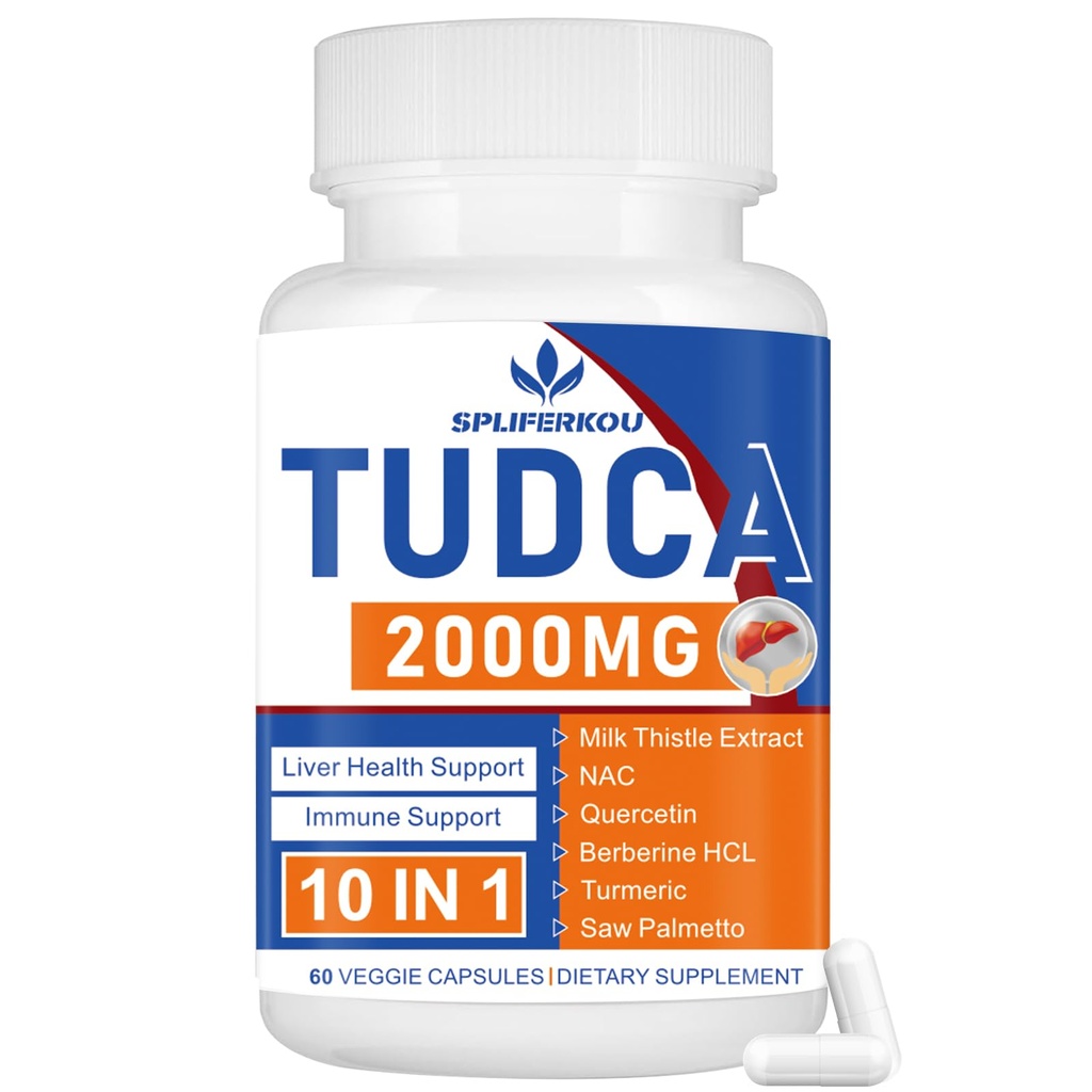 2000mg Tudcaの肝臓サポート補足、ミルクのヒツジおよびNac、30日のための60のカプセルが付いているTudcaの山の塩、肝臓、解毒、免疫システムのためのサポート