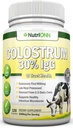 Colostrum - 1000mg - 120カプセル - 30% IgG - 非GMO米国酪農場 - ファーストミルクボウインコロストラム - 低熱処理 - GIトラクト健康のために素晴らしい - 免疫サポート - 骨と筋肉の健康