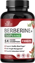Berberineの補足1200mg - 5Xより高い吸収 -超純粋な98% Berberine HCL - 健康な重量管理、免疫サポート - 非GMO、米国で製造 - 60ビーガンカプセル