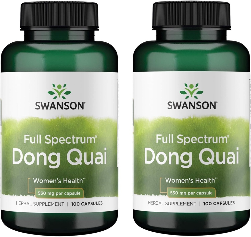 Swanson Dong Quai 530ミリグラム100カプセル(2パック)