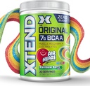 Xtend 元の BCAA の粉のエアヘッドの虹の果実味、7g BCAA および 2.5g L グルタミン、砂糖の人の及び女性のためのアミノ酸の自由なポストのワークアウト筋肉回復飲み物、30 のサービング