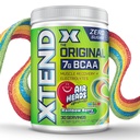 Xtend 元の BCAA の粉のエアヘッドの虹の果実味、7g BCAA および 2.5g L グルタミン、砂糖の人の及び女性のためのアミノ酸の自由なポストのワークアウト筋肉回復飲み物、30 のサービング