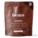 ビームドリーム睡眠パウダー - Melatonin、マグネシウム、L-テアニン、Reishiマッシュルーム、Apigeninスリープサプリメント、スリーピーココアベッドタイムドリンクミックス、Brownie Batter Flavor、30サービング