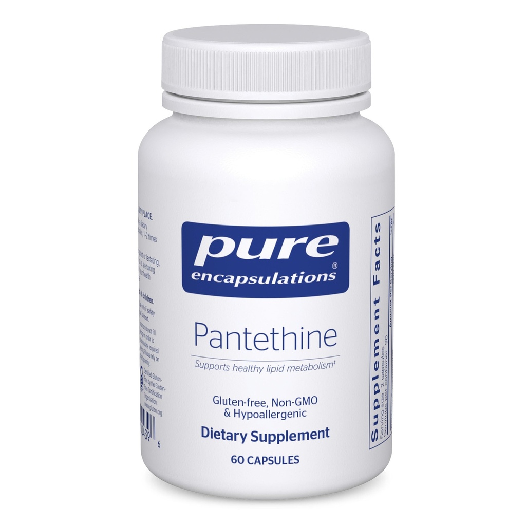 純粋なカプセル封入Pantethine | ヒアルロン酸サプリメントは、健康な脂質代謝と心機能をサポート | 60カプセル
