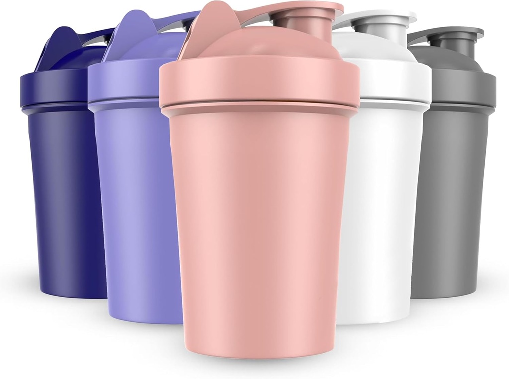 JEELA SPORTS 5 タンパク質ミックス用パックプロテインシェーカーボトル -20 OZ - ディッシュウォッシャー プロテインシェーク用セーフシェーカーカップ - シェイクスプロテインシェーカーボトル用シェーカーカップ