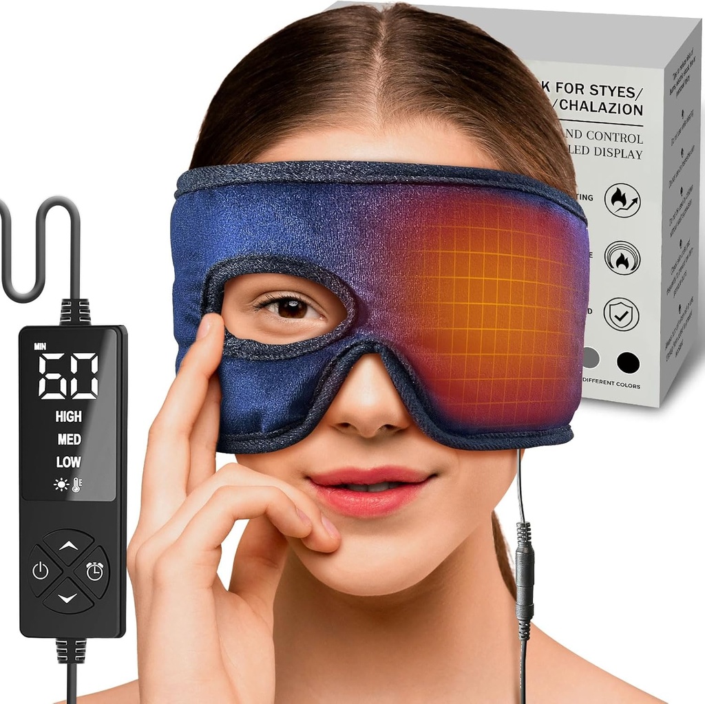 sticro の目の穴が付いているつま先の目の処置のための電気つま先の目の圧縮のヒート パッド、Stye のchalazion のための湿気がある熱は左/右目の苛立ちのための救助を疲れさせます