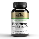 ビタミンC及びEchinaceaのカプセル60のEaが付いているWindmillのElderberry
