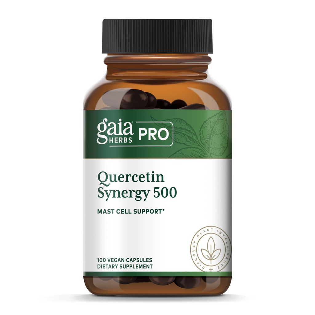 GAIA HERBS PROケルセチンシナジー500 - 免疫システムサポートサプリメント* - ケルセチン、Bromelain&Turmericと細胞の健康サプリメント* - 100カプセル(100のサービング)